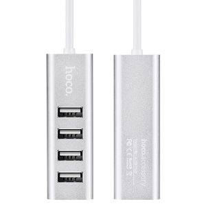 Стыковочная станция HOCO HB1 4xUSB Серебристый