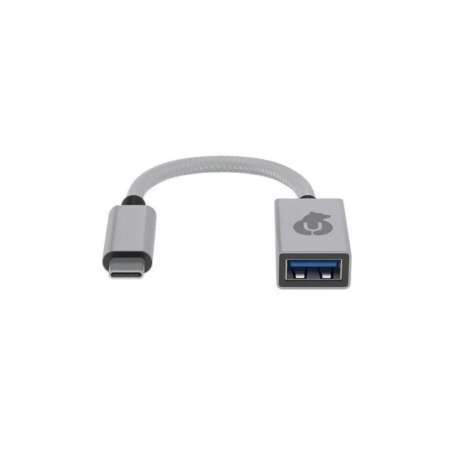 Адаптер переходник uBear USB-C hub Link Type-C на USB Серебро