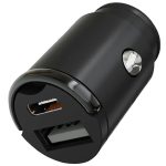 Автомобильное зарядное устройство VLP С-Power 38W USB-C+USB-A PD QC Черный
