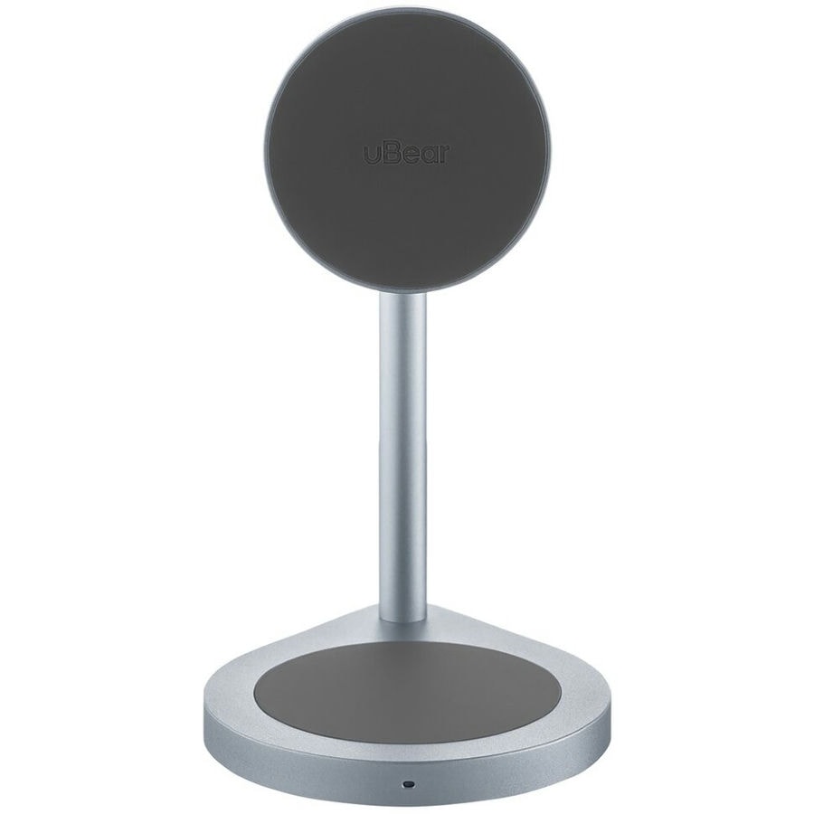 Беспроводное зарядное устройство uBear Stage 2 в 1 MagSafe Серый