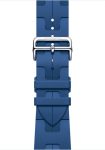 Умные часы Apple Watch Hermes Series 10 46mm Silver Titanium Case with Blue de France Kilim Band