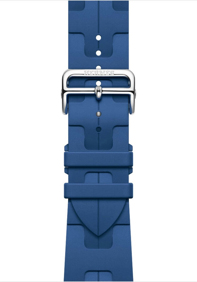 Умные часы Apple Watch Hermes Series 10 46mm Silver Titanium Case with Blue de France Kilim Band