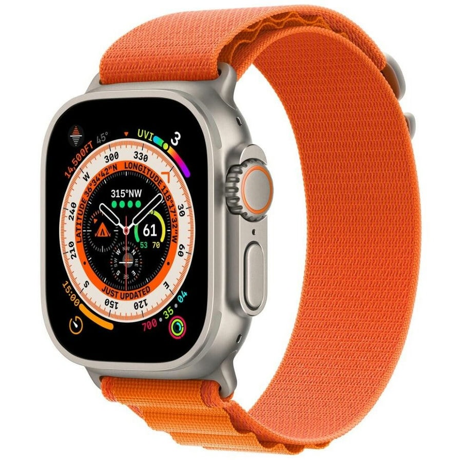 Умные часы Apple Watch Ultra 49mm Titanium Case Orange Alpine Loop (S)