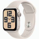 Умные часы Apple Watch SE 2023 44mm Starlight Aluminum Case with Starlight Sport Band (S/M)