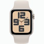 Умные часы Apple Watch SE 2023 44mm Starlight Aluminum Case with Starlight Sport Band (S/M)