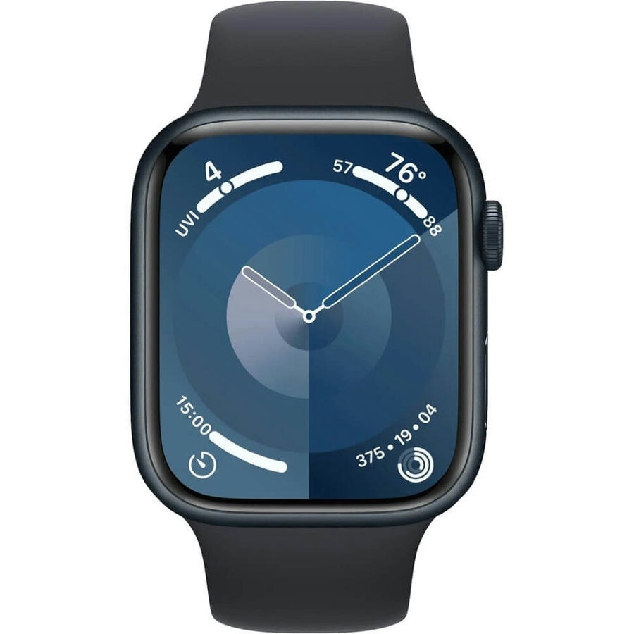 Умные часы Apple Watch Series 9 41mm Midnight Aluminum Case with Midnight Sport Band (M/L)