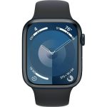 Умные часы Apple Watch Series 9 45mm Midnight Aluminum Case with Midnight Sport Band (M/L)