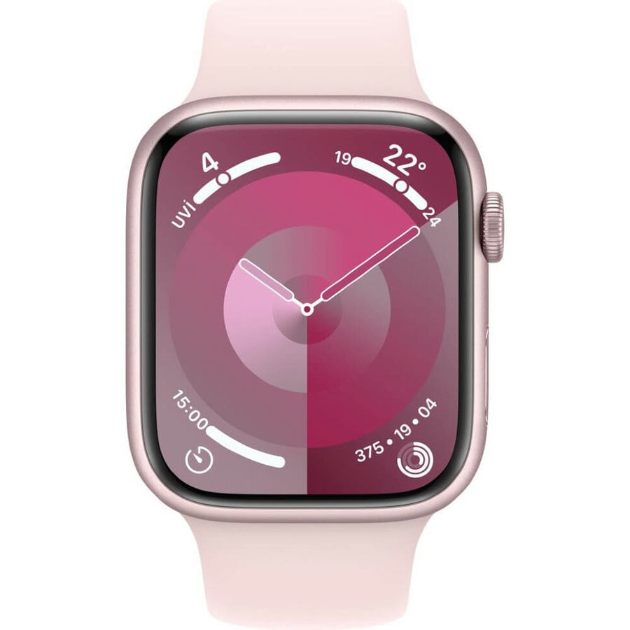 Умные часы Apple Watch Series 9 45mm Pink Aluminum Case with Pink Sport Band (M/L)
