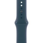 Умные часы Apple Watch Series 9 41mm Silver Aluminum Case with Storm Blue Sport Band (M/L)