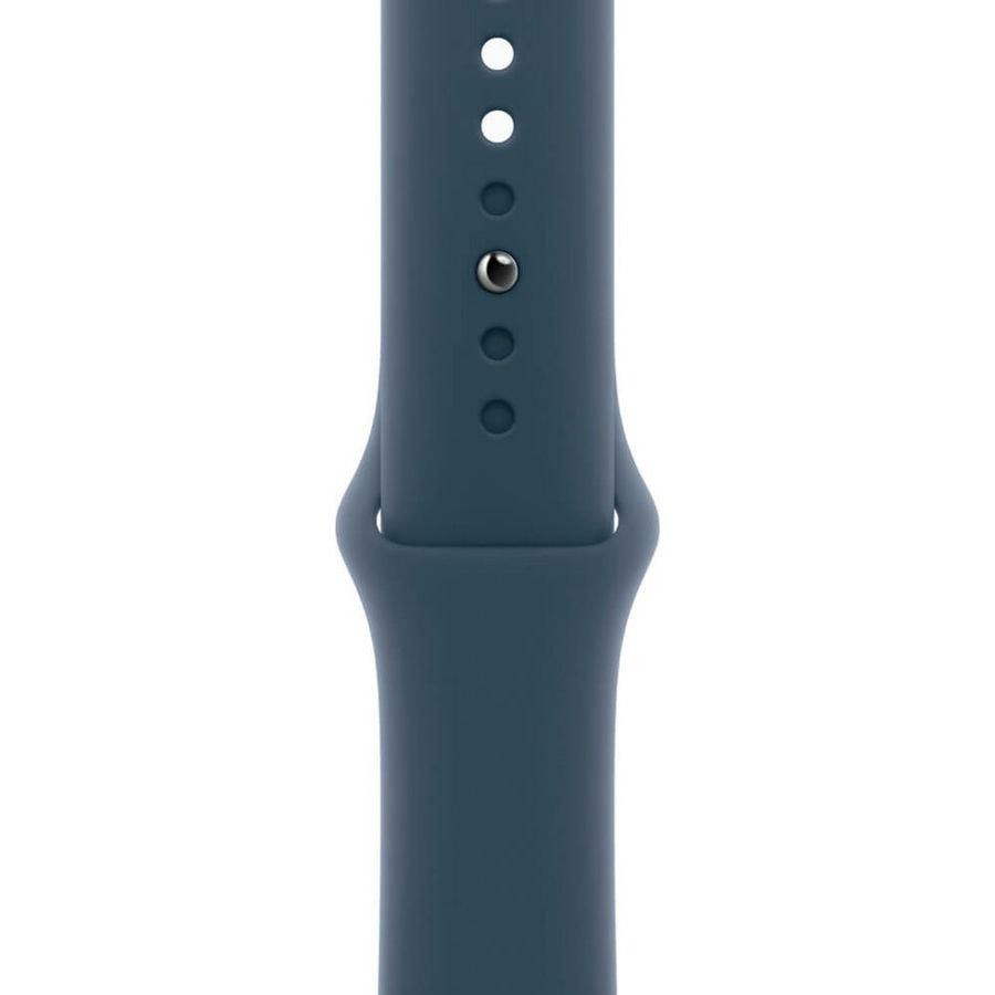Умные часы Apple Watch Series 9 41mm Silver Aluminum Case with Storm Blue Sport Band (M/L)