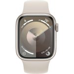 Умные часы Apple Watch Series 9 45mm Starlight Aluminum Case with Starlight Sport Band (S/M)
