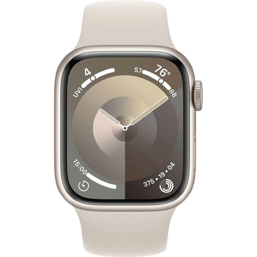 Умные часы Apple Watch Series 9 45mm Starlight Aluminum Case with Starlight Sport Band (S/M)