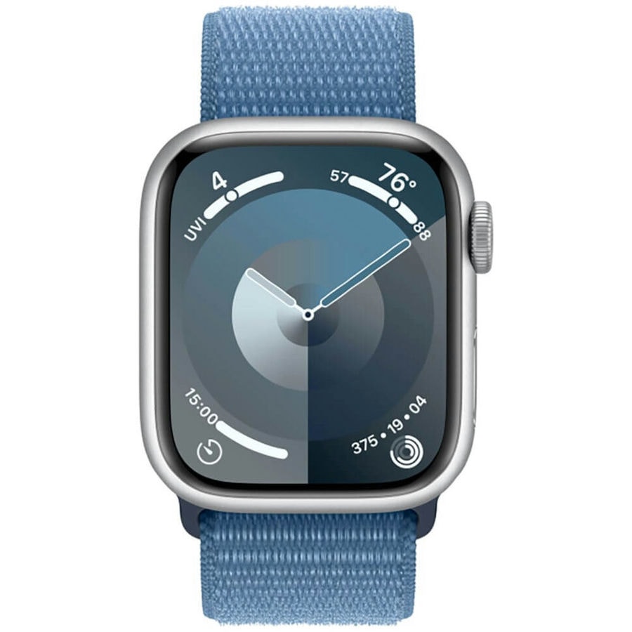 Умные часы Apple Watch Series 9 41mm Silver Aluminum Case with Blue Sport Loop