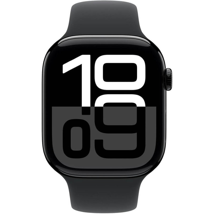 Умные часы Apple Watch Series 10 46mm Jet Black Aluminum Case with Black Sport Band (S/M)