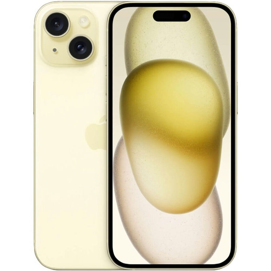 Смартфон Apple iPhone 15 128GB Желтый (Yellow) DualSim