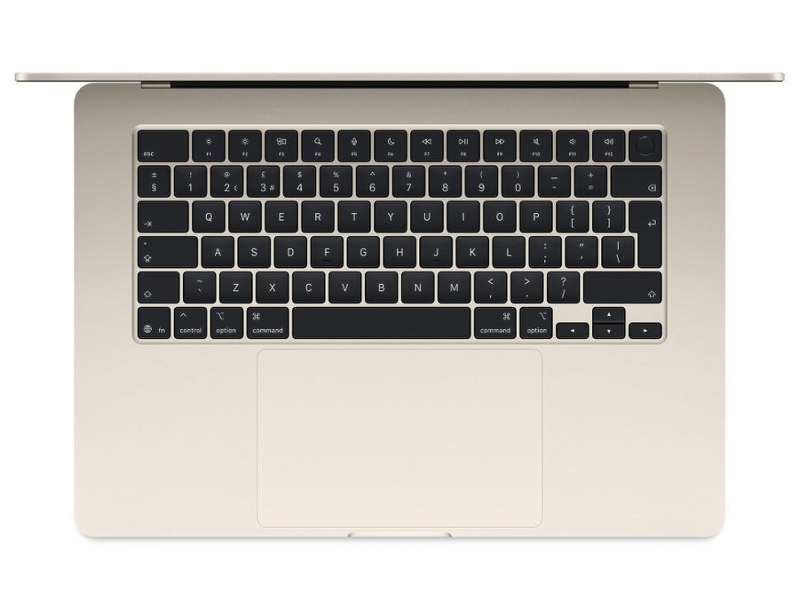 Ноутбук Apple MacBook Air 15 2025 MW1J3 (M4 10-Core GPU, 16/256GB) Сияющая звезда (Starlight)